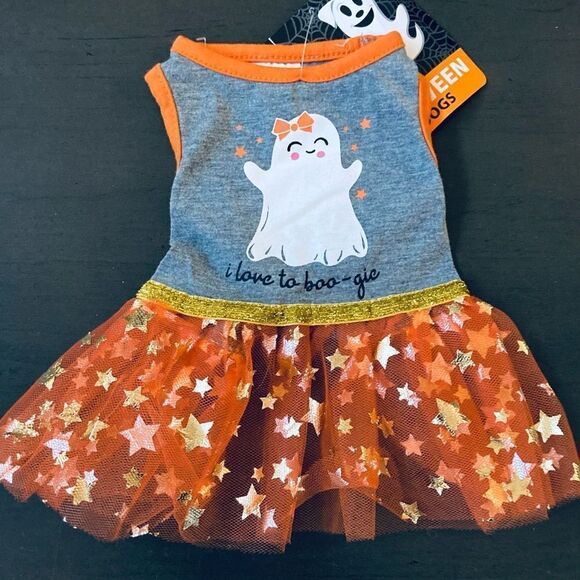 Halloween Dog Costume Dress Boo-gie Ghost XS - Picture 1 of 3